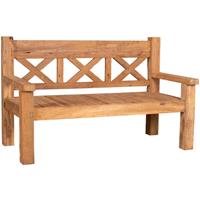 MR. DEKO Gartenbank Rustique Teak 160 cm