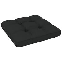 VIDAXL Palettensofa-Kissen Schwarz 58x58x10 cm