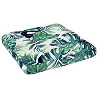 vidaXL Pouf Palettensofa-Kissen Blattmuster 58x58x10 cm (1-St)