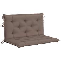 vidaxl Tuinbankkussen 100x(50+50)x7 cm oxford stof taupe