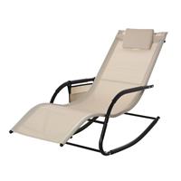 Deze schommelstoel van Outsunny voor in de tuin is een geweldige manier om te ontspannen en te zitten!