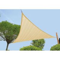 Express schaduwdoek wind doorlatend zandbeige 5.5 x 5.5 meter