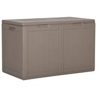 vidaXL Garten-Aufbewahrungsbox 180 L Braun PP 