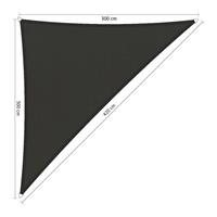 Shadow Comfort Compleet Pakket:  Waterafstotend, Driehoek 3x3x4,2m Warm Grey