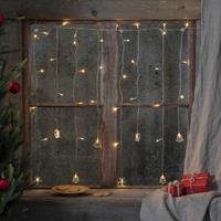 STAR TRADING LED lichtgordijn Decy met kerstmotieven