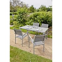 Garden Pleasure Stapelstuhl GRACE, (Set), 4 St., 4er Set