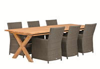 Plusjop Tuintafel Rustiek teak 350x100x78cm