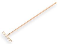 Plusjop Tuinhark  OFFNER  met open dul, 14 gebogen tanden met steel 160 x 2,8 cm