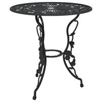 vidaXL 3-tlg. Bistro-Set Aluminiumguss Schwarz 