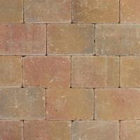 Tuinvisie Metro trommelsteen 30x20x6 cm Brons genuanceerd