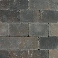 Tuinvisie Metro Trommelsteen 30x20x6 cm Bruin-zwart genuanceerd
