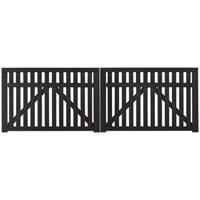 Trendyard Zwart Houten Dubbele Tuinpoort Country 300 x 98 CM