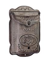 Deco Import Gietijzeren brievenbus paarden grijs