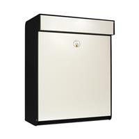Allux Grundform Zwart / Wit brievenbus