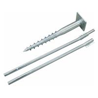 SCHNEIDER SCHIRME Universal-BodendÃ¼bel, feuerverzinkter Stahl, 55 cm, Montageplatte 16x16 cm