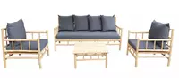 HVTM Loungeset Vita Bamboo 4 delig - Naturel