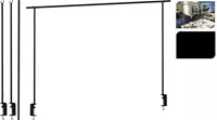 ProGarden Deko-Stange für Tisch mit Tischklemme Metall Schwarz 