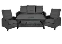 Lesli Living Loungeset Soho Forte (2xstoel/1xbank/1xkoffietafel)