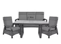 Lesli Living Loungeset Prato Forte (2xstoel/1xbank /1xtafel)