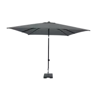 Madison Parasol Corsica Push-up Rechthoek 200x250cm - Grijs