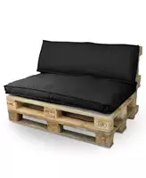 Unique Living Palletkussenset Luana - zwart