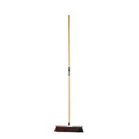 Polet Bezem 400mm-PP rood + zwart 70MM M/ST 1,5m