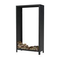 Forno houtopslag 100 x 40 x 180 cm zwart