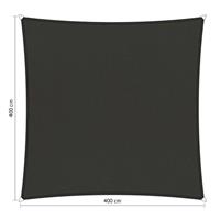 Shadow Comfort Compleet Pakket :  Waterafstotend, Vierkant 4x4m Warm Grey
