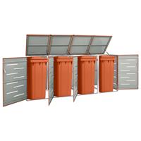 Containerberging Vierdubbel 276,5x77,5x115,5 Cm Roestvrij Staal