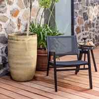 WOOOD Outdoor Fauteuil Pem Mat Zwart