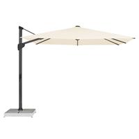 Glatz parasols Glatz Fortano easy 300x300cm Stofklasse 2 Eggshell (Antraciet frame)