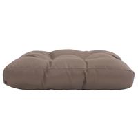 VIDAXL Garten-Sitzkissen Taupe 60x60x10 cm Stoff - Taupe - 