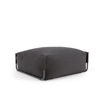 Modulaire Outdoor Bank Square Poef - Donkergrijs