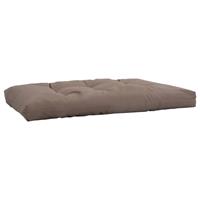 VIDAXL Garten-Sitzkissen Taupe 120x80x10 cm Stoff - Taupe - 