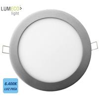 EDM Rundes LED-Einbauleuchten 20W 6400K 1500lm mattes Chrom Lumeco 31566