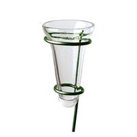 1x Regenmeter/neerslagmeter glas met verzinkte grondpen groen 69 cm -