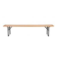 Esschert Design Inklapbare houten bank H 45,5 x 220 x 25 cm
