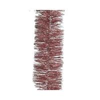 Decoris 2x Oud roze kerstslingers kerstboom 270 cm versieringen -