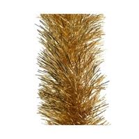 Bellatio 2x Gouden kerstslingers 10 cm breed x 270 cm kerstboomversiering -