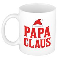 Bellatio Papa Claus koffiemok / theebeker kerstcadeau vader 300 ml -