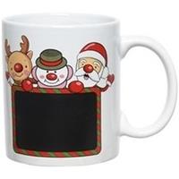 Decoris Kerst beker/mok 300 ml rendier/sneeuwpop/kerstman -