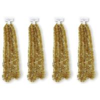 4x Gouden kerstslingers 5 x 270 cm kerstboom versieringen -