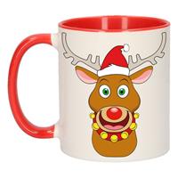 Bellatio Kerstmok rendier Rudolph 300 ml -