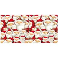 Ambiente 40x Kerstman servetten 33 x 33 cm -