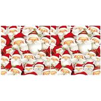 Ambiente 40x Kerstman servetten 33 x 33 cm -