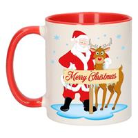 Bellatio Kerstmok Rudolph en Santa 300 ml -