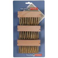 Talen Tools 3x Onkruidborstels voor voegen 27 x 14 x 3 cm -