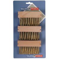 Talen Tools 3x Onkruidborstels voor voegen 27 x 14 x 3 cm -