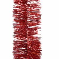 Decoris 4x Kerst rode glitter kerstslingers 270 cm kerstboom versieringe -
