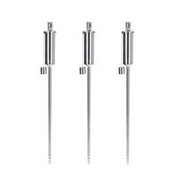 Set van 7x stuks tuinfakkels RVS 115 cm -